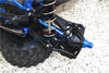 Traxxas 1/10 Maxx 4WD Monster Truck Harden Steel+Aluminum Front Or Rear Adjustable CVD Drive Shaft + Hex Adapter + Wheel Lock - 12Pc Set Blue