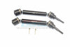 Traxxas 1/10 Maxx 4WD Monster Truck Harden Steel + Aluminum Front Or Rear Adjustable CVD Drive Shaft - 1Pr Set Black