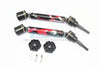 Traxxas 1/10 Maxx 4WD Monster Truck Harden Steel + Aluminum Front Or Rear Adjustable CVD Drive Shaft + Hex Adapter (Splatter Paint Version 2) - 1Pr Set Splatter