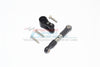 Traxxas 1/10 Maxx 4WD Monster Truck Stainless Steel Tie Rod + 25T Aluminum Servo Horn - 2Pc Set Black