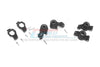 Traxxas 1/10 Maxx 4WD Monster Truck Aluminum Front C-Hubs + Front & Rear Knuckle Arms - 12Pc Set Black