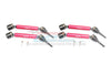 Traxxas 1/10 Maxx 4WD Monster Truck Harden Steel + Aluminum Front + Rear Adjustable CVD Drive Shaft - 2Pr Set Red