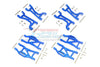 Traxxas 1/10 Maxx 4WD Monster Truck Aluminium Full Suspension Arm Set (Front + Rear & Upper + Lower Arms) - 56Pc Set Blue