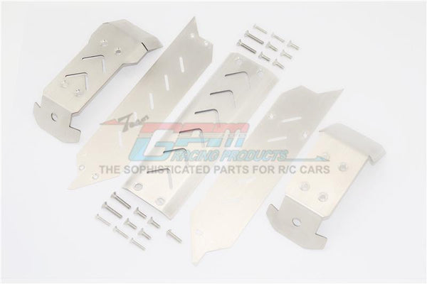 Traxxas 1/10 Maxx 4WD Monster Truck Stainless Steel Skid Plates - 24Pc Set Original Color