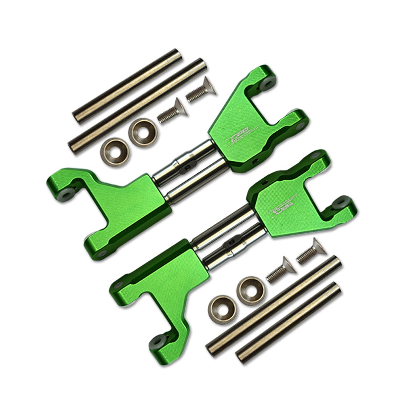 Stainless Steel+ Aluminum Supporting Mount With Front Or Rear Upper Arms For Traxxas 1/10 Maxx With WideMAXX Monster Truck 89086-4 - 14Pc Set Green