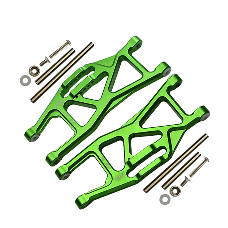 Aluminium Front Or Rear Lower Arms For Traxxas 1/10 Maxx With WideMAXX Monster Truck 89086-4 - 14Pc Set Green