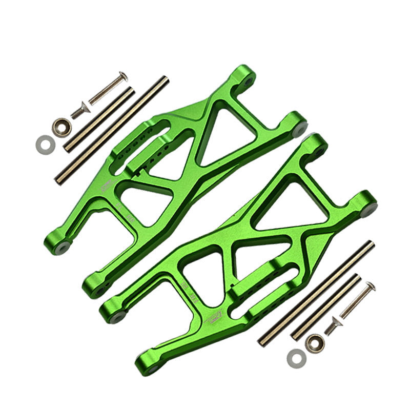Aluminium Front Or Rear Lower Arms For Traxxas 1/10 Maxx With WideMAXX Monster Truck 89086-4 - 14Pc Set Green