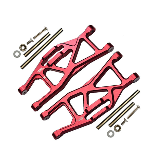 Aluminium Front Or Rear Lower Arms For Traxxas 1/10 Maxx With WideMAXX Monster Truck 89086-4 - 14Pc Set Red