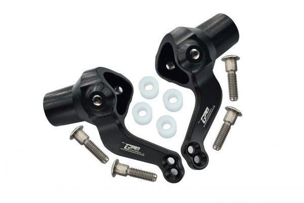 Aluminum Front Knuckle Arm Set for Tamiya 1/10 R/C TXT-1 Monster Truck - 1Pr Black