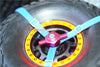Traxxas Unlimited Desert Racer 4X4 (#85076-4) Aluminum Spare Tire Locking - 2Pc Set Gray Silver