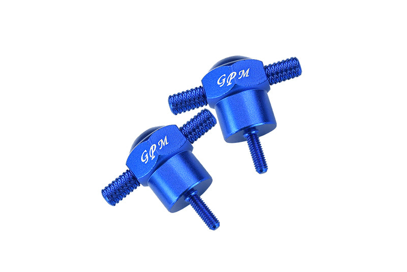 Traxxas Unlimited Desert Racer 4X4 (#85076-4) Aluminum Spare Tire Locking - 2Pc Set Blue