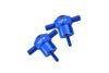 Traxxas Unlimited Desert Racer 4X4 (#85076-4) Aluminum Spare Tire Locking - 2Pc Set Blue