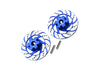 Traxxas Unlimited Desert Racer 4X4 (#85076-4) Aluminum +3mm Hex With Brake Disk With Silver Lining - 1Pr Set Blue