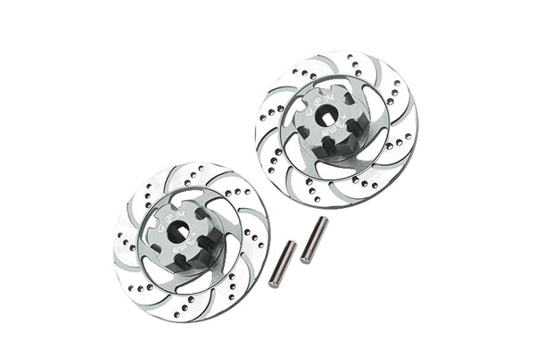 Traxxas Unlimited Desert Racer 4X4 (#85076-4) Aluminum +3mm Hex With Brake Disk With Silver Lining - 1Pr Set Silver