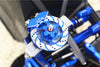 Traxxas Unlimited Desert Racer 4X4 (#85076-4) Aluminum +3mm Hex With Brake Disk With Silver Lining - 1Pr Set Blue