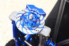 Traxxas Unlimited Desert Racer 4X4 (#85076-4) Aluminum +3mm Hex With Brake Disk With Silver Lining - 1Pr Set Blue