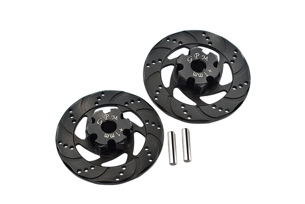Traxxas Unlimited Desert Racer 4X4 (#85076-4) Aluminum +1mm Hex With Brake Disk - 1Pr Set Black