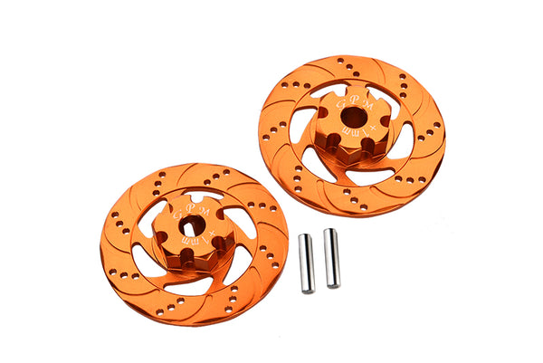 Traxxas Unlimited Desert Racer 4X4 (#85076-4) Aluminum +1mm Hex With Brake Disk - 1Pr Set Orange