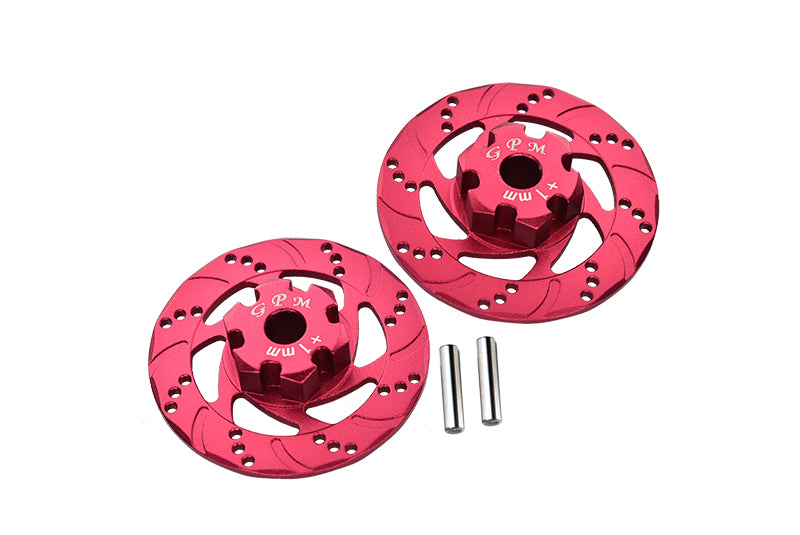 Traxxas Unlimited Desert Racer 4X4 (#85076-4) Aluminum +1mm Hex With Brake Disk - 1Pr Set Red