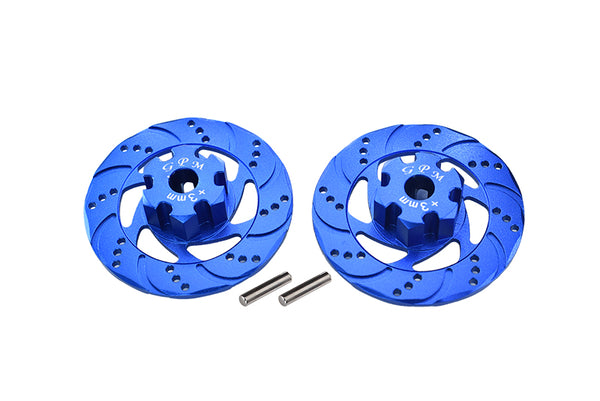 Traxxas Unlimited Desert Racer 4X4 (#85076-4) Aluminum +3mm Hex With Brake Disk - 1Pr Set Blue