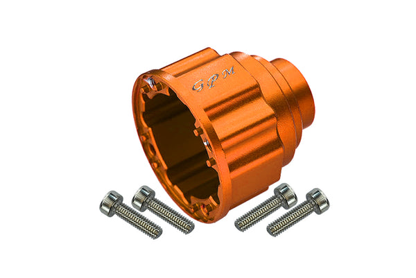 Traxxas Unlimited Desert Racer 4X4 (#85076-4) Aluminum Front Or Center Diff Case - 1Pc Set Orange