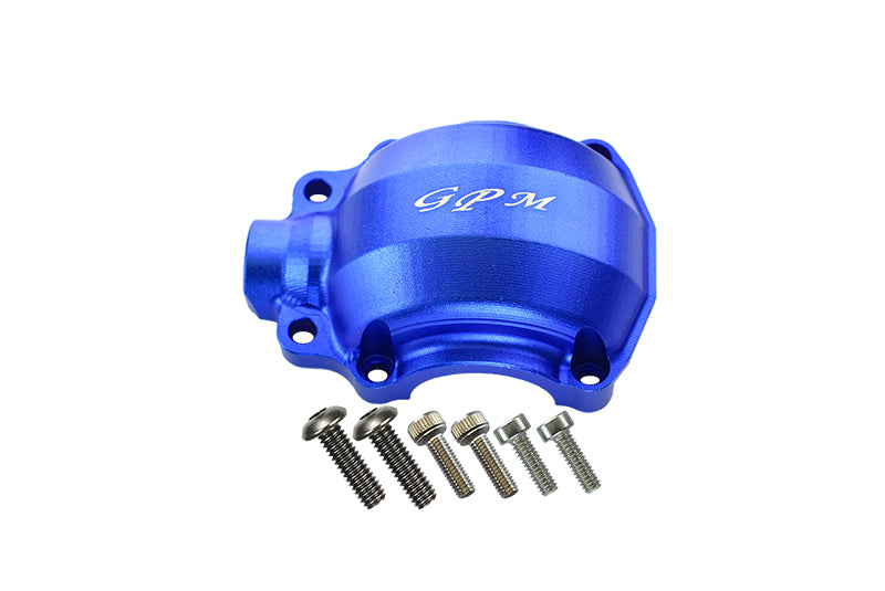 Traxxas Unlimited Desert Racer 4X4 (#85076-4) Aluminum Front Gear Box Cover - 1Pc Set Blue