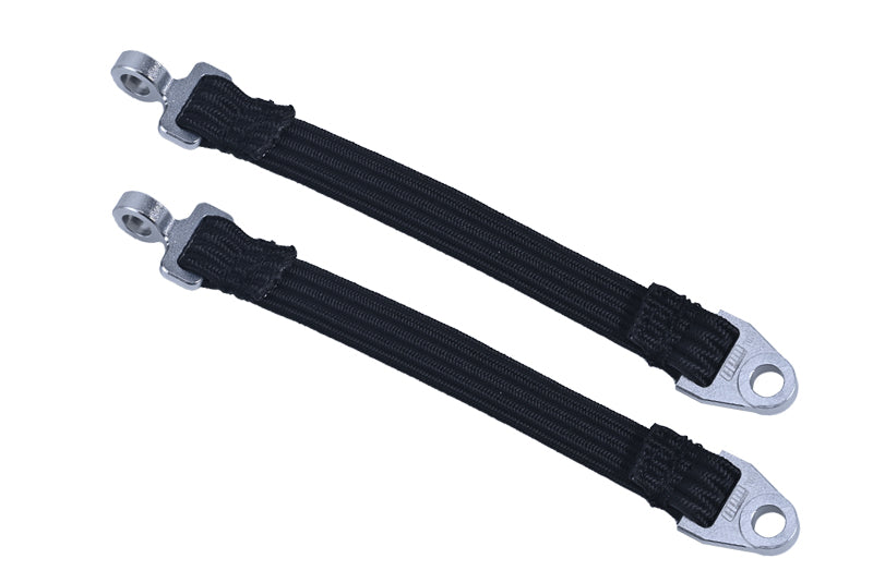 Rear Suspension Travel Limit Straps 108mm For Traxxas 1:7 Unlimited Desert Racer UDR Pro-Scale 4X4 85086-4 85076-4 Upgrade Parts - Silver