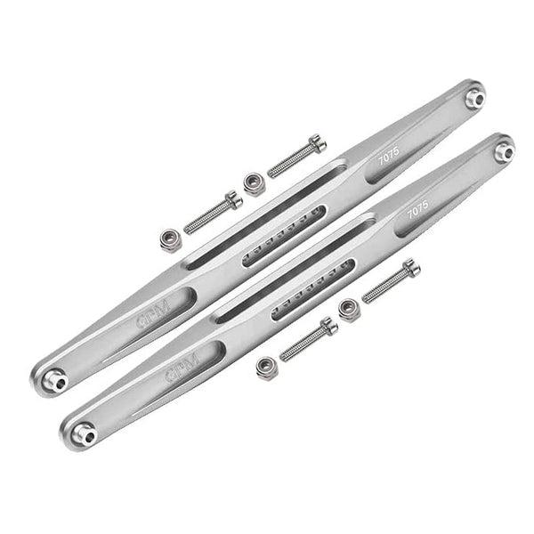 Aluminum 7075-T6 Rear Trailing Arm Lower Links For Traxxas 1:7 Unlimited Desert Racer UDR Pro-Scale 4X4 (#85076-4) Upgrades - Silver