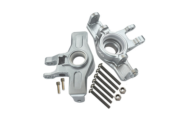 Traxxas Unlimited Desert Racer 4X4 (#85076-4) Aluminum Front Knuckle Arms - 1Pr Set Silver