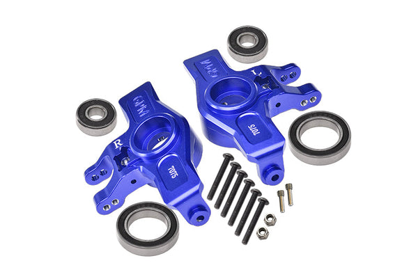 Aluminum 7075-T6 Front Knuckle Arms (Larger Inner Bearings) For Traxxas 1:7 Unlimited Desert Racer UDR Pro-Scale 4X4 (85076-4) Upgrades - Blue