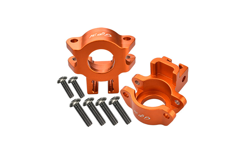 Traxxas Unlimited Desert Racer 4X4 (#85076-4) Aluminum Rear Axle Hub - 1Pr Set Orange