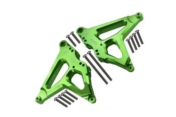 Aluminum Rear Damper Mount For Traxxas 1/7 Unlimited Desert Racer UDR 4X4 (#85076-4) - 1Pr Set Green