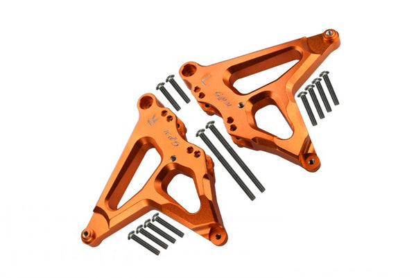 Traxxas Unlimited Desert Racer 4X4 (#85076-4) Aluminum Rear Damper Mount - 1Pr Set Orange