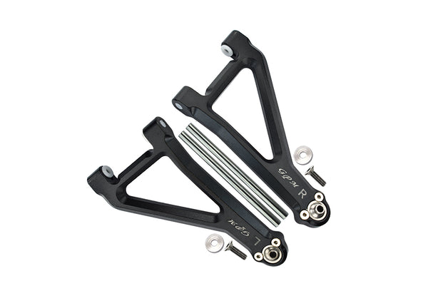 Traxxas Unlimited Desert Racer 4X4 (#85076-4) Aluminum Front Upper Suspension Arm - 8Pc Set Black