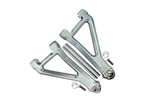 Traxxas Unlimited Desert Racer 4X4 (#85076-4) Aluminum Front Upper Suspension Arm - 8Pc Set Silver