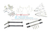 Traxxas Unlimited Desert Racer 4X4 (#85076-4) Aluminum Front Upper & Lower Arms + Knuckle Arms + Harden Steel CVD Drive Shaft + Sst Turnbuckles - 36Pc Set Silver