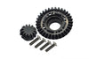 Traxxas Unlimited Desert Racer 4X4 (#85076-4) Harden Steel #45 Rear Differential Ring Gear & Pinion Gear - 2Pc Set Black