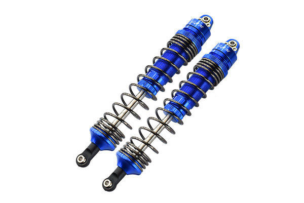 Traxxas Unlimited Desert Racer 4X4 (#85076-4) Aluminum Front Spring Dampers (135mm) - 2Pc Set Blue