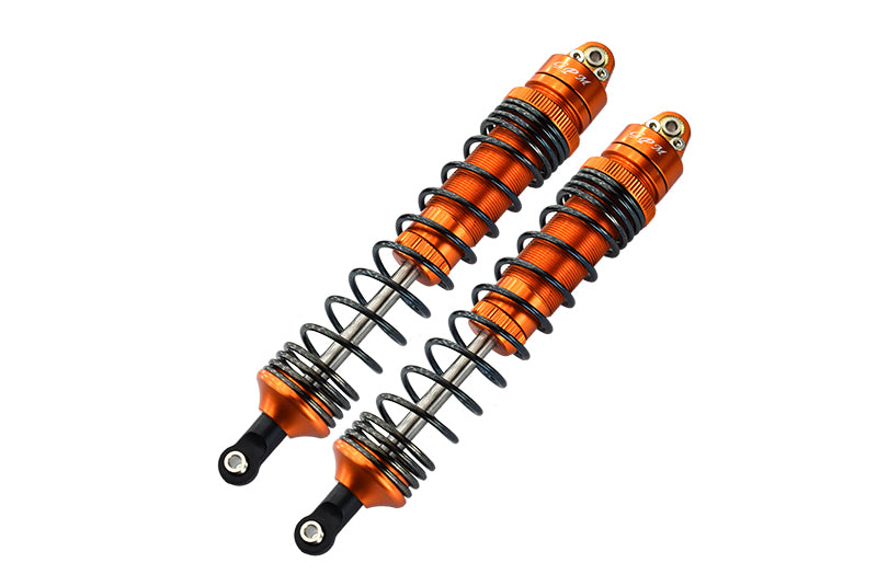 Traxxas Unlimited Desert Racer 4X4 (#85076-4) Aluminum Front Spring Dampers (135mm) - 2Pc Set Orange