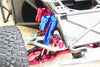 Traxxas Unlimited Desert Racer 4X4 (#85076-4) Aluminum Front L-Shape Piggy Back Damper (135mm) - 4Pc Set Red