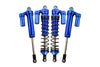 Traxxas Unlimited Desert Racer 4X4 (#85076-4) Aluminum Front L-Shape Piggy Back Damper (135mm) - 4Pc Set Blue