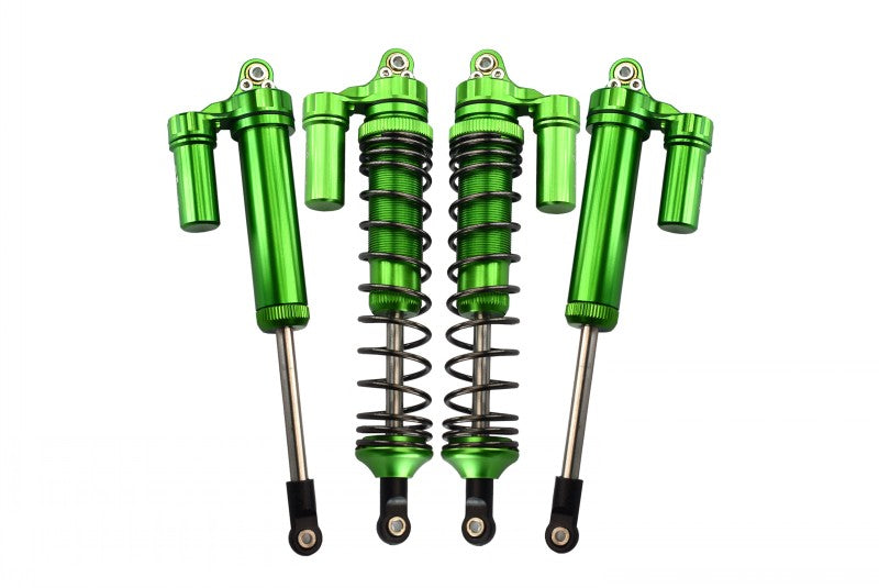 Traxxas Unlimited Desert Racer 4X4 (#85076-4) Aluminum Front L-Shape Piggy Back Damper (135mm) - 4Pc Set Green