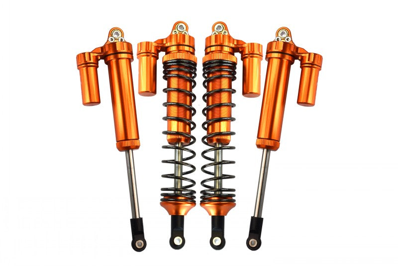 Traxxas Unlimited Desert Racer 4X4 (#85076-4) Aluminum Front L-Shape Piggy Back Damper (135mm) - 4Pc Set Orange