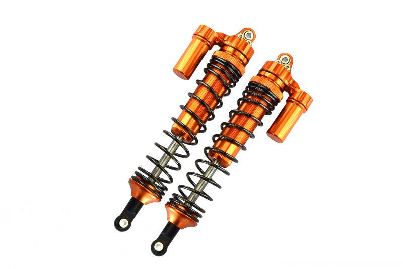 Traxxas Unlimited Desert Racer 4X4 (#85076-4) Aluminum Front L-Shape Spring Damper (135mm) - 2Pc Set Orange