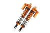 Traxxas Unlimited Desert Racer 4X4 (#85076-4) Aluminum Front L-Shape Spring Damper (135mm) - 2Pc Set Orange