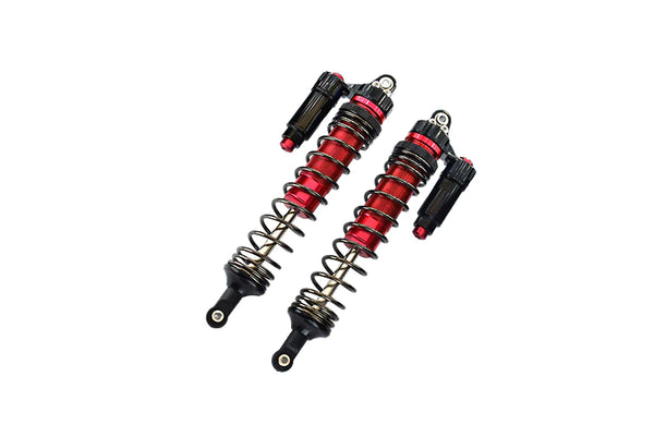 Aluminum 6061-T6 Front L-Shape Piggy Back (Built-In Piston Spring) Adjustable Spring Dampers 135mm For Traxxas 1:7 Unlimited Desert Racer UDR Pro-Scale 4X4 (#85076-4) Upgrades - Red