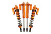 Traxxas Unlimited Desert Racer 4X4 (#85076-4) Aluminum Rear L-Shape Piggy Back Damper - 4Pc Set Orange