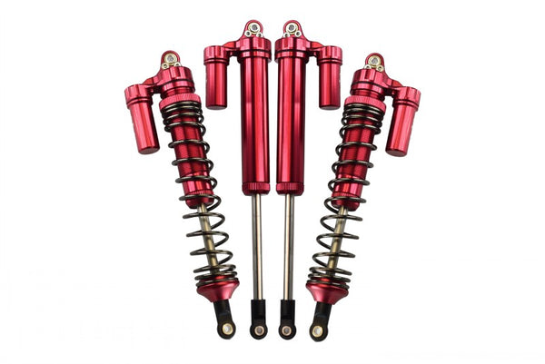 Traxxas Unlimited Desert Racer 4X4 (#85076-4) Aluminum Rear L-Shape Piggy Back Damper - 4Pc Set Red