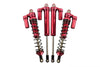 Traxxas Unlimited Desert Racer 4X4 (#85076-4) Aluminum Rear L-Shape Piggy Back Damper - 4Pc Set Red