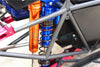 Traxxas Unlimited Desert Racer 4X4 (#85076-4) Aluminum Rear L-Shape Spring Damper (139mm) - 2Pc Set Orange